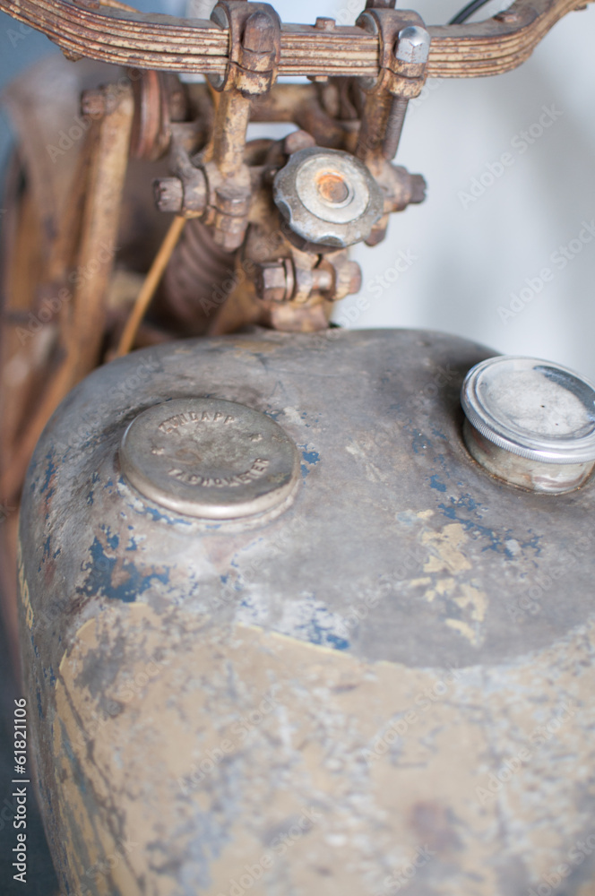 Old rusty motorbike