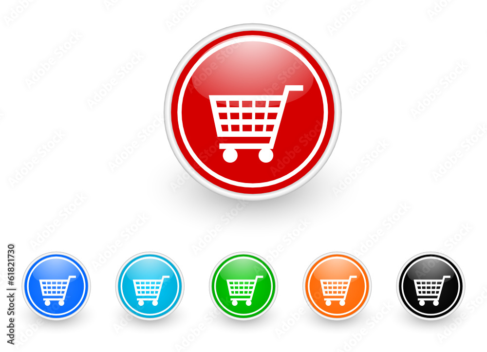 cart icon vector set cart icon vector set