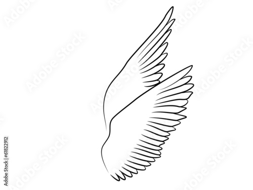 Love Wings Tribal Tattoo Flügel Fliegend