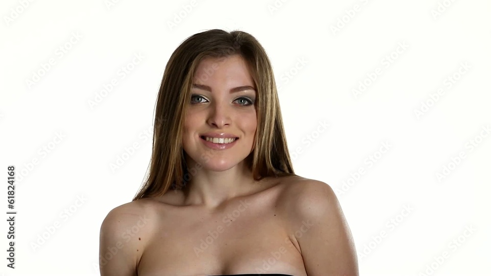 Sexy woman posing, isolated white background Sexy woman posing, isolated white background