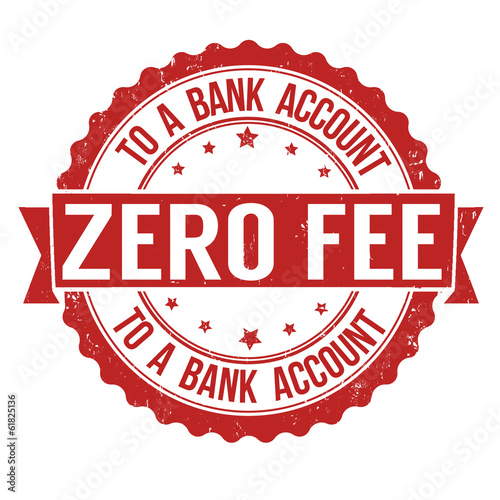 Zero fee to a bank account