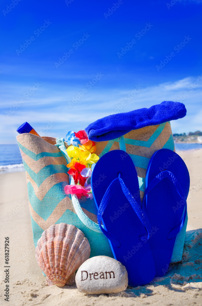 Flip flop shop beach bag