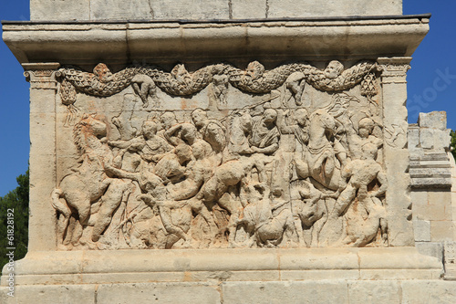 Mausoleum of the Julii, Saint Remy de Provence, detail photo
