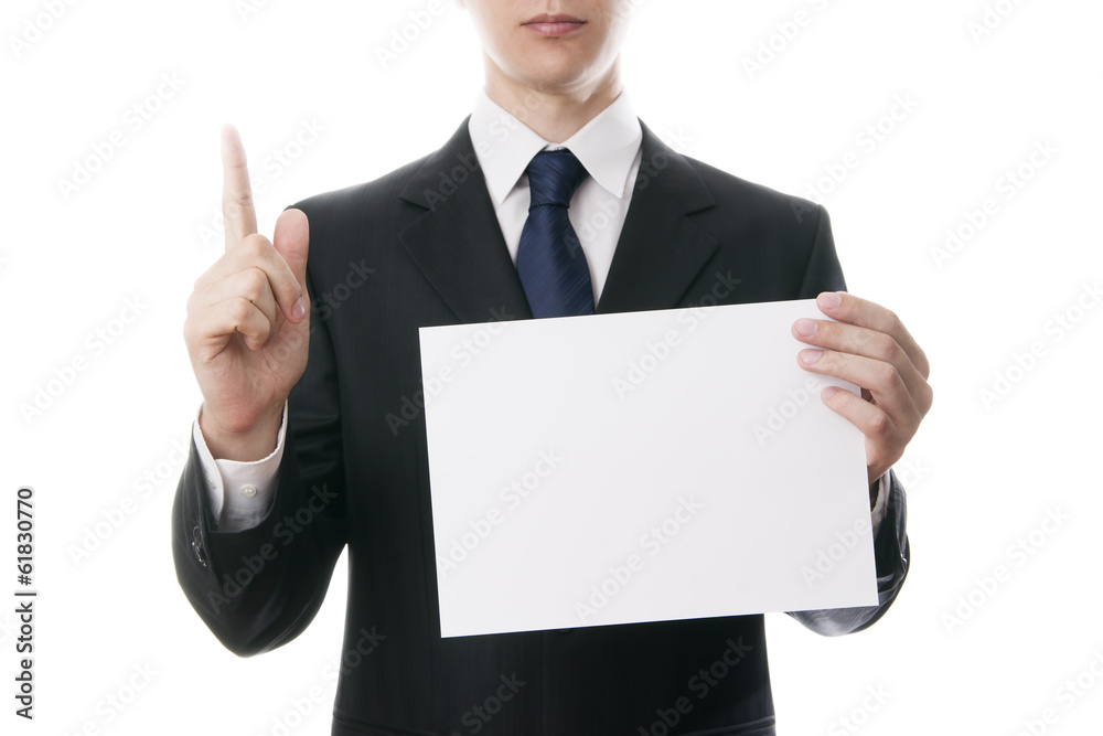 Gesture of businessman Gesture of businessman