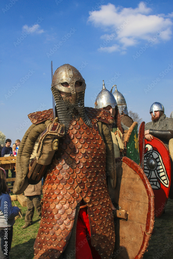 Fototapeta premium Rekawka, annual international medieval spring festival, Krakow,