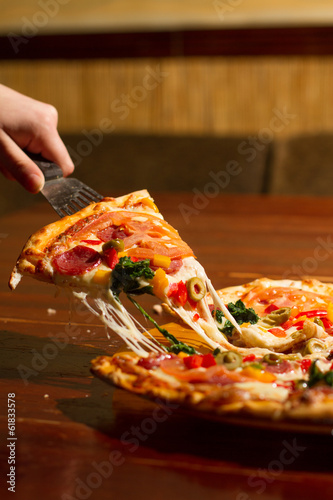 Image of slice of pizza