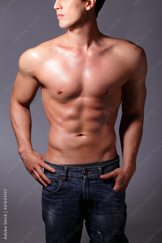 muscular young man