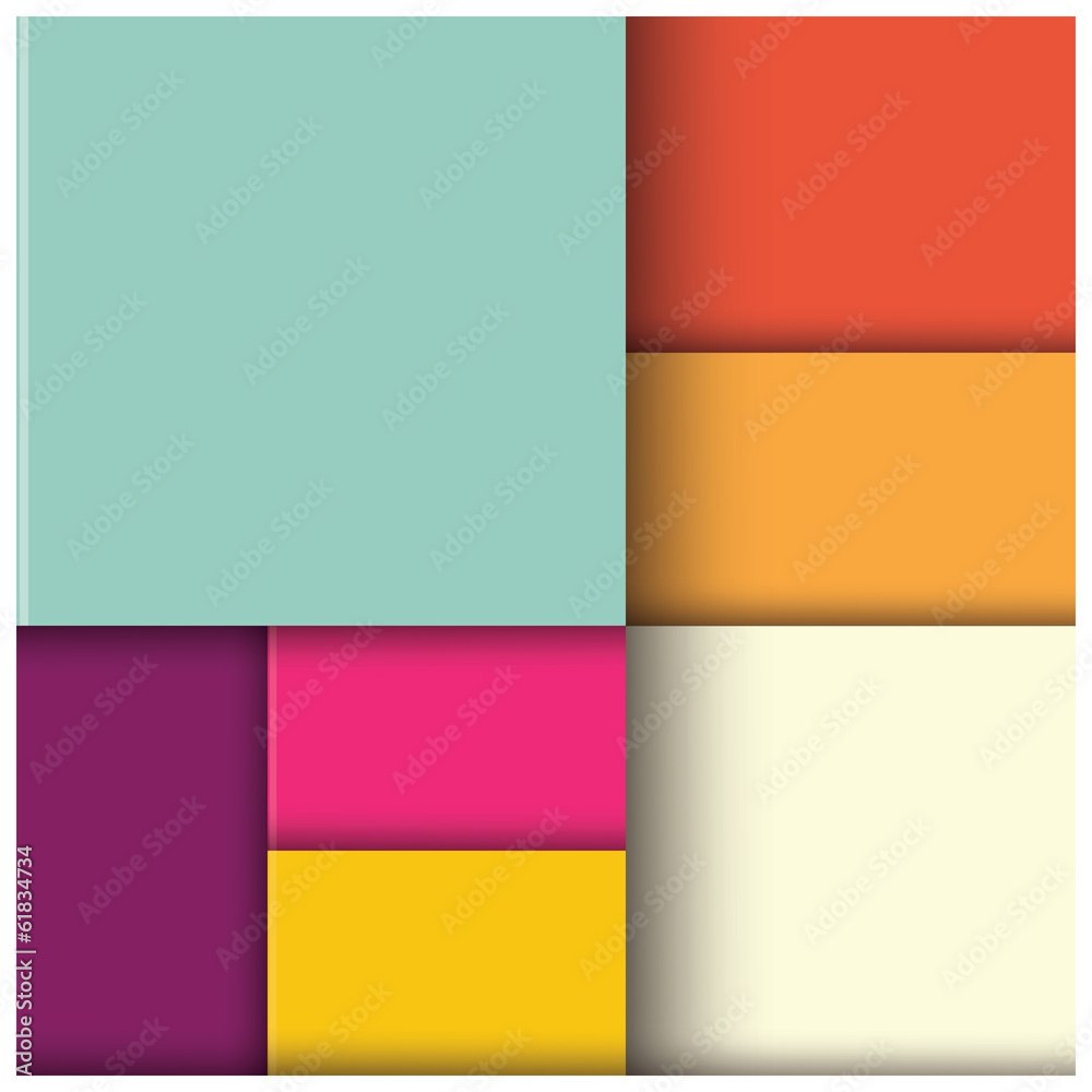 Abstract geometric 3d square background, template