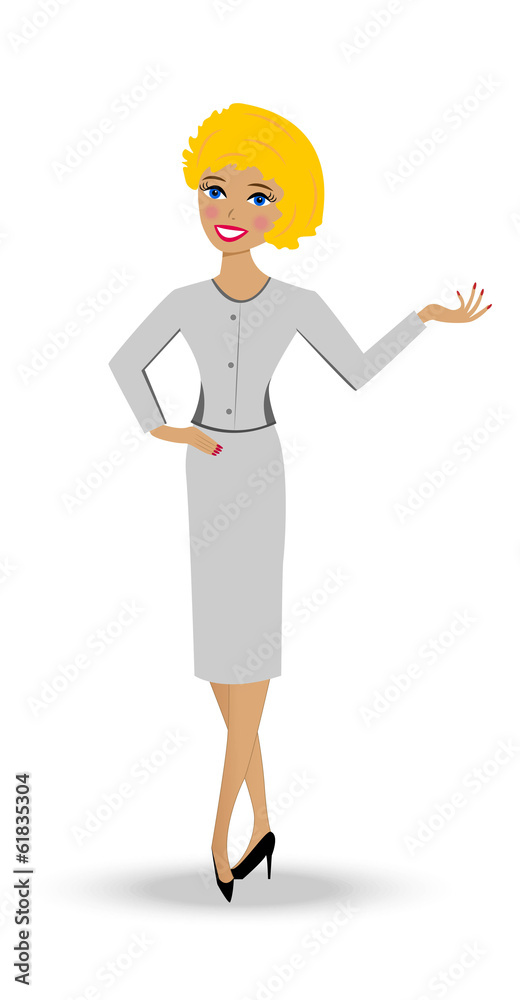 beautiful slender woman in business suit on white background beautiful slender woman in business suit on white background