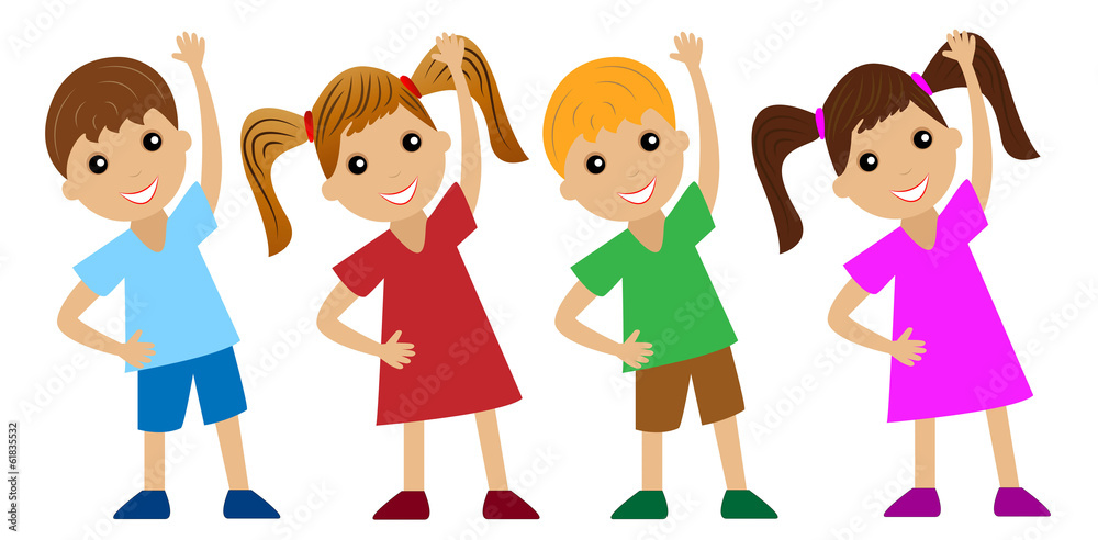 children go in for sports, do physical exercise children go in for sports, do physical exercise
