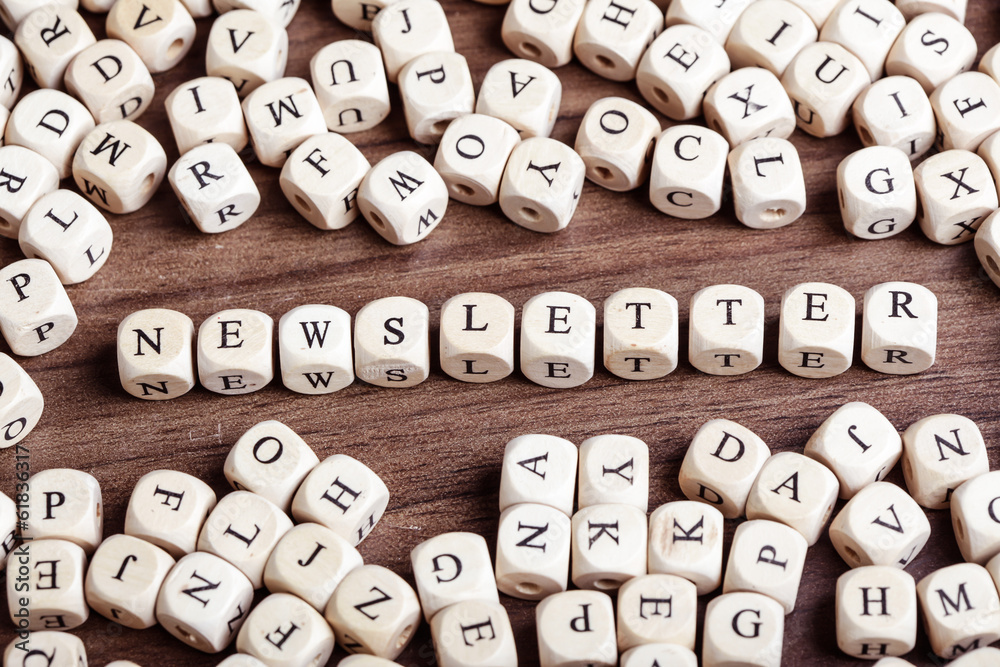 Letter dices word - newsletter Letter dices word - newsletter