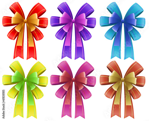Five colorful ribbons