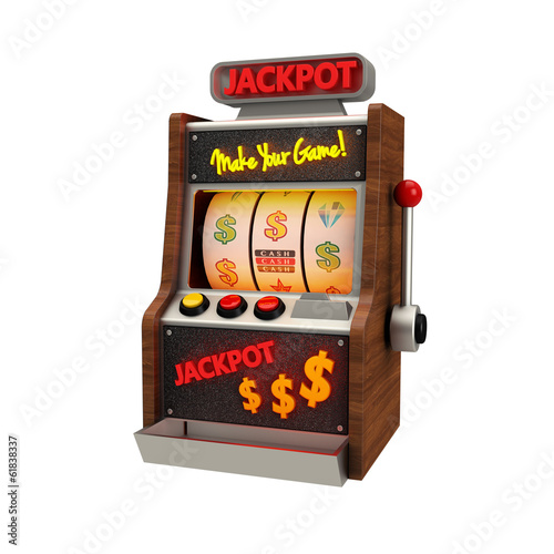 3D Icon Slot Machine freigestellt