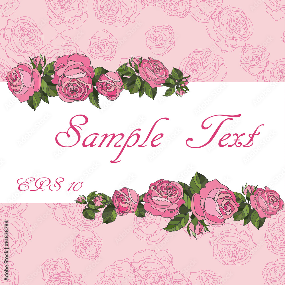 greeting card romantic roses greeting card romantic roses