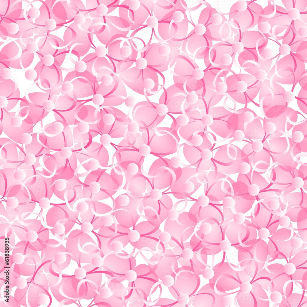 Perles sur motif floral Perles sur motif floral
