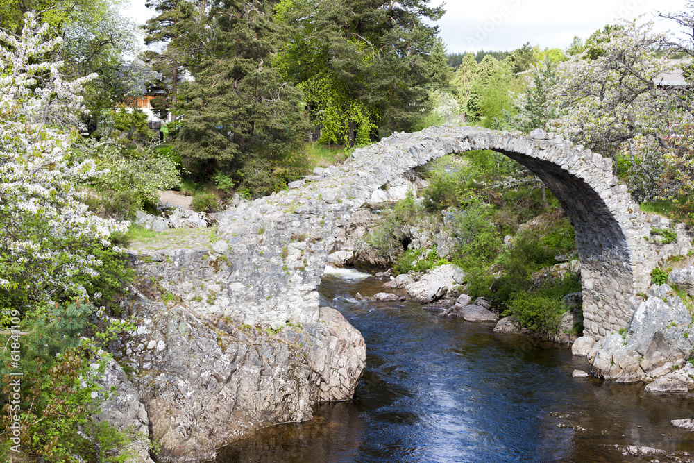 Old Packhorse bridge, Carrbridge, Highlands, Scotland Old Packhorse bridge, Carrbridge, Highlands, Scotland