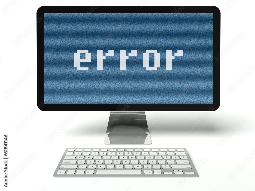 Error computer digital LCD screen Error computer digital LCD screen