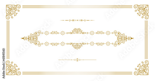 Gold vintage frame