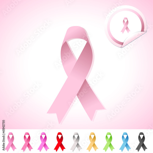 Breast Cancer Awareness Ribbon - Illustration