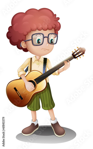 A young guitarist