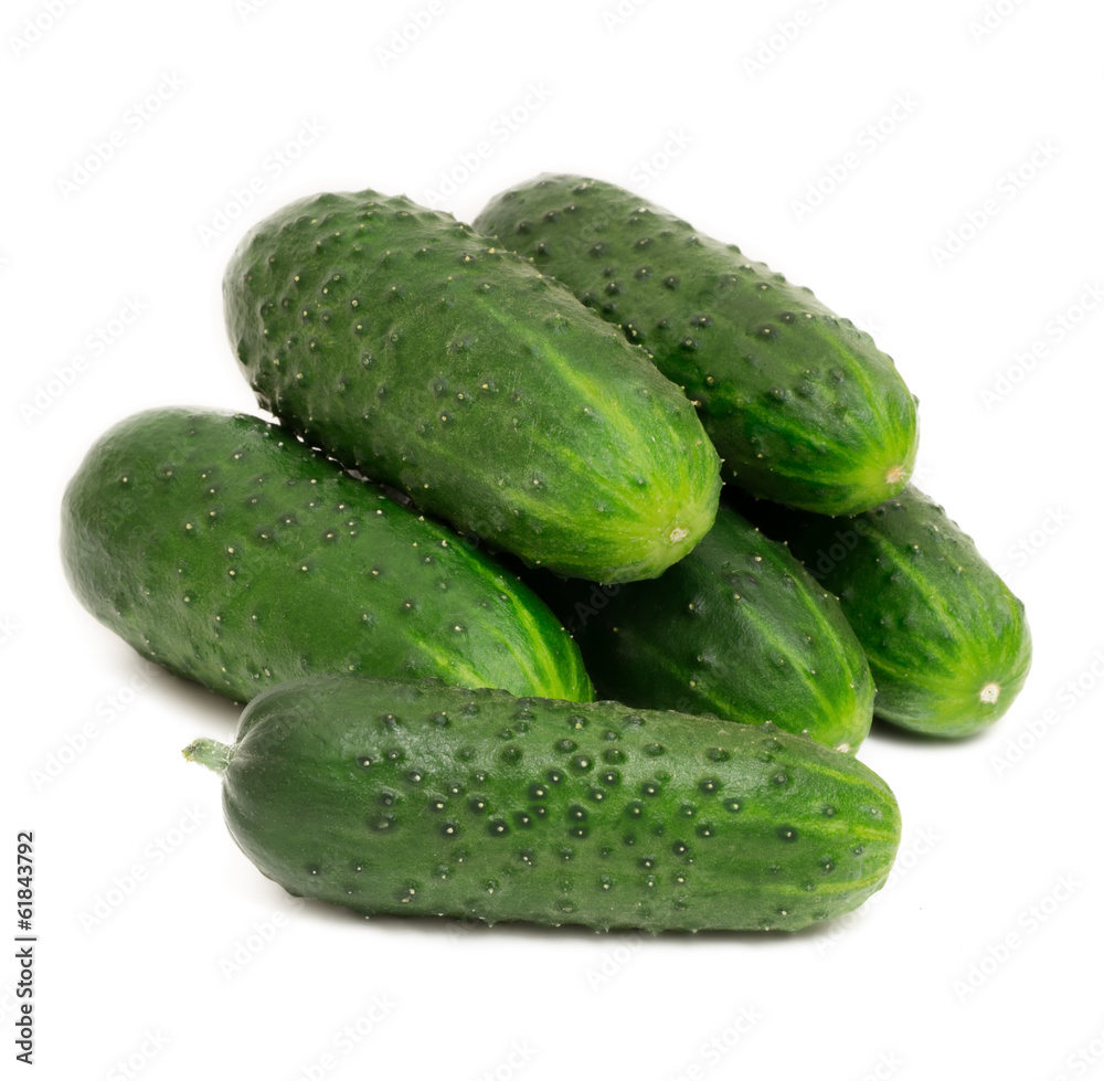 Cucumbers isolated on white background Cucumbers isolated on white background