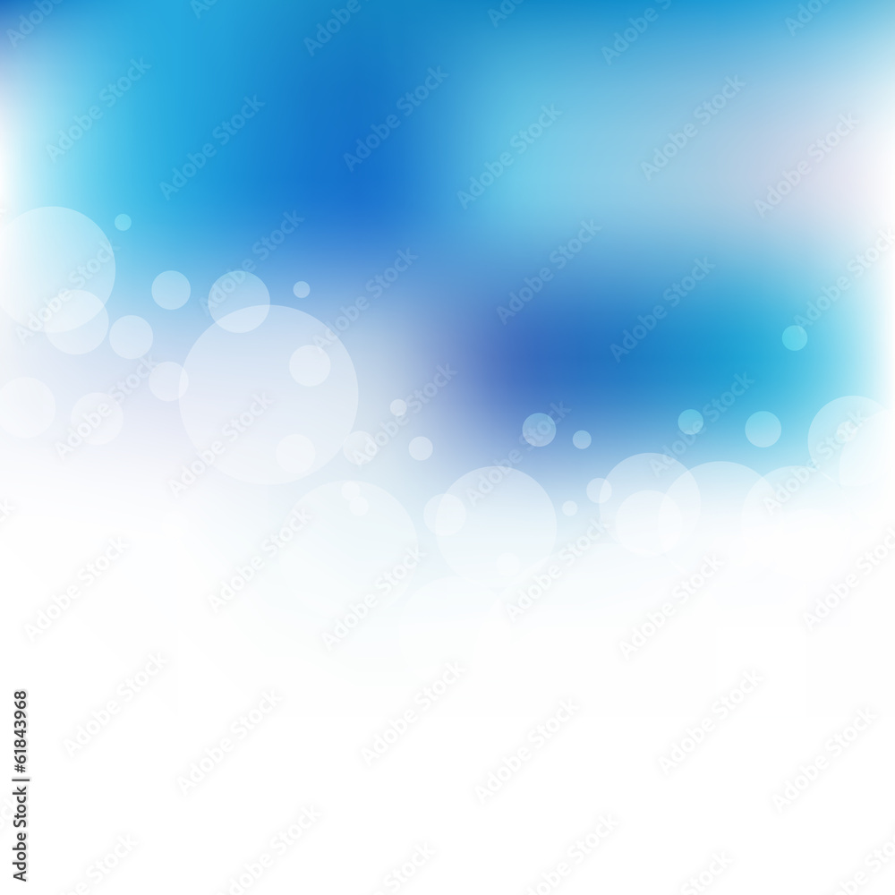 bright bokeh background vector illustration with space for text
