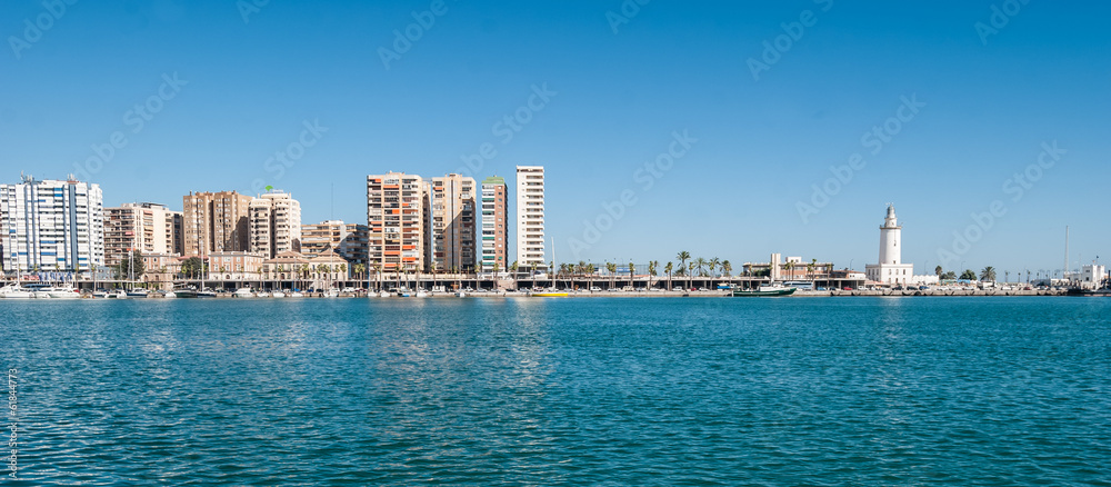 Naklejka premium Malaga Cityscape
