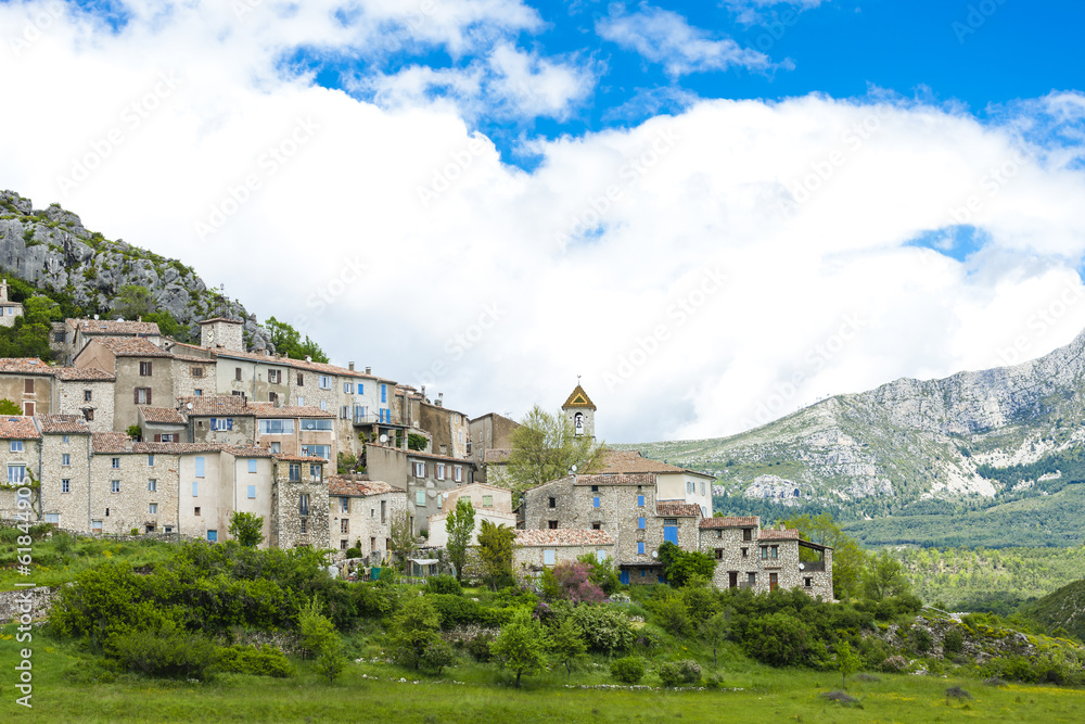 Obraz premium Trigance, Var Department, Provence, France