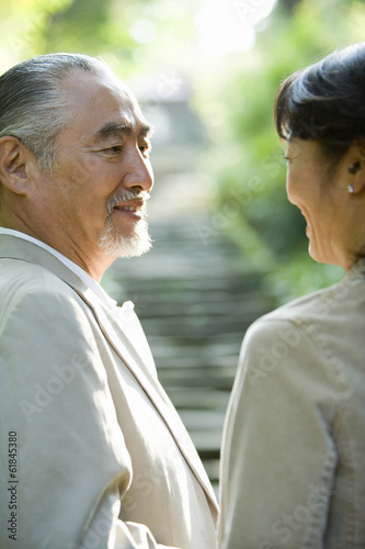 husband and wife talking