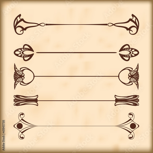 retro design elements text dividers and decorations