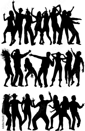 Dancing silhouettes - large collection