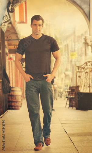 Man fashion walk