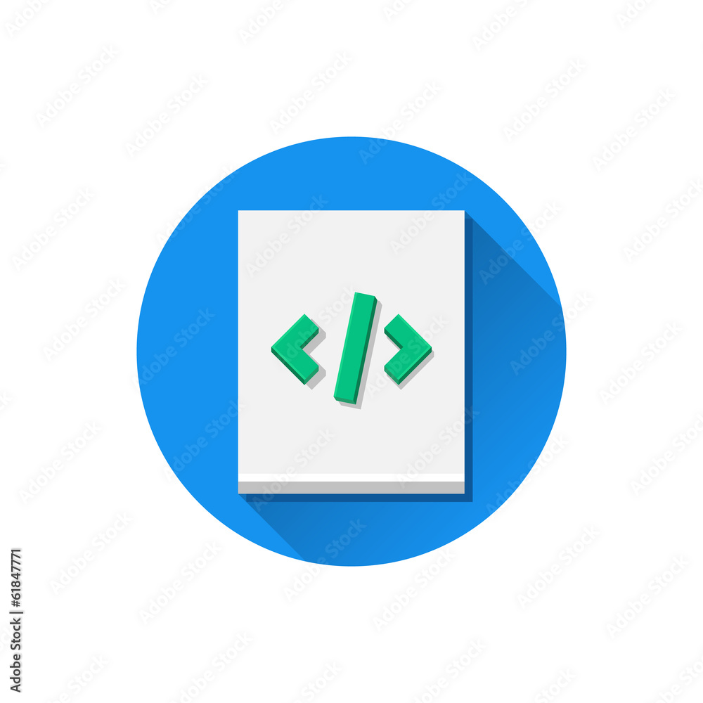 Vector Code Sheet Icon Vector Code Sheet Icon