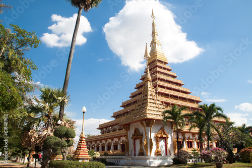 Thai temple in Khon Kaen, Thailand