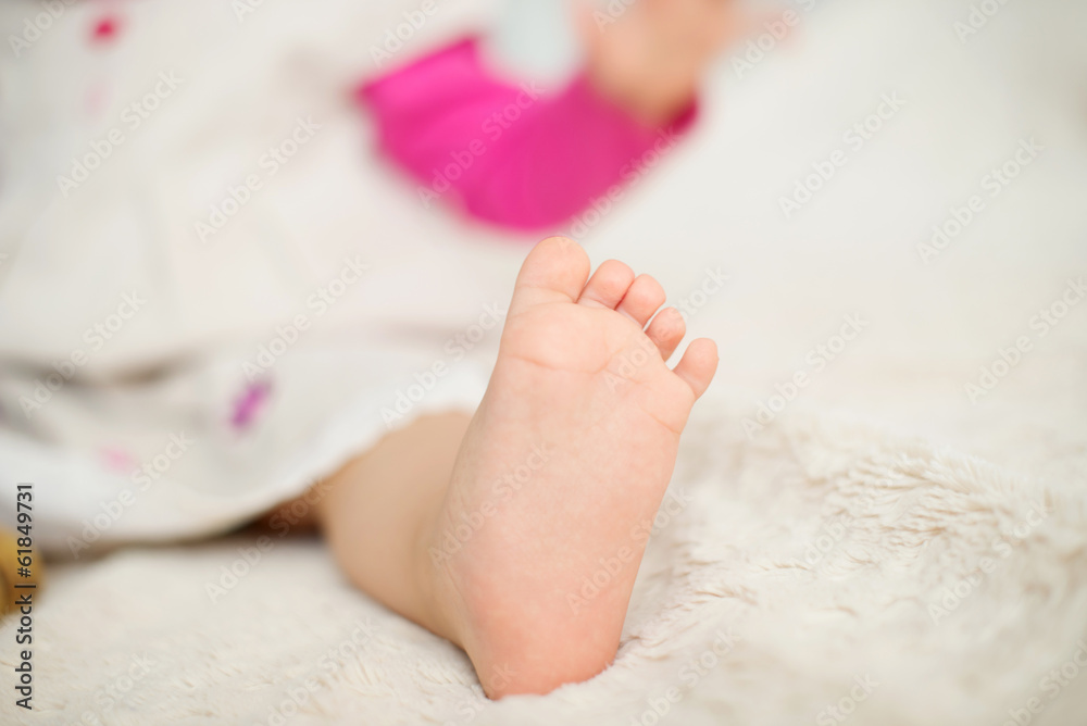 Little Foot on Bed Little Foot on Bed