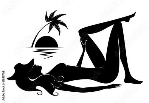 Woman on the beach