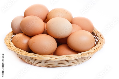 Wallpaper Mural Eggs in wicker basket. Torontodigital.ca