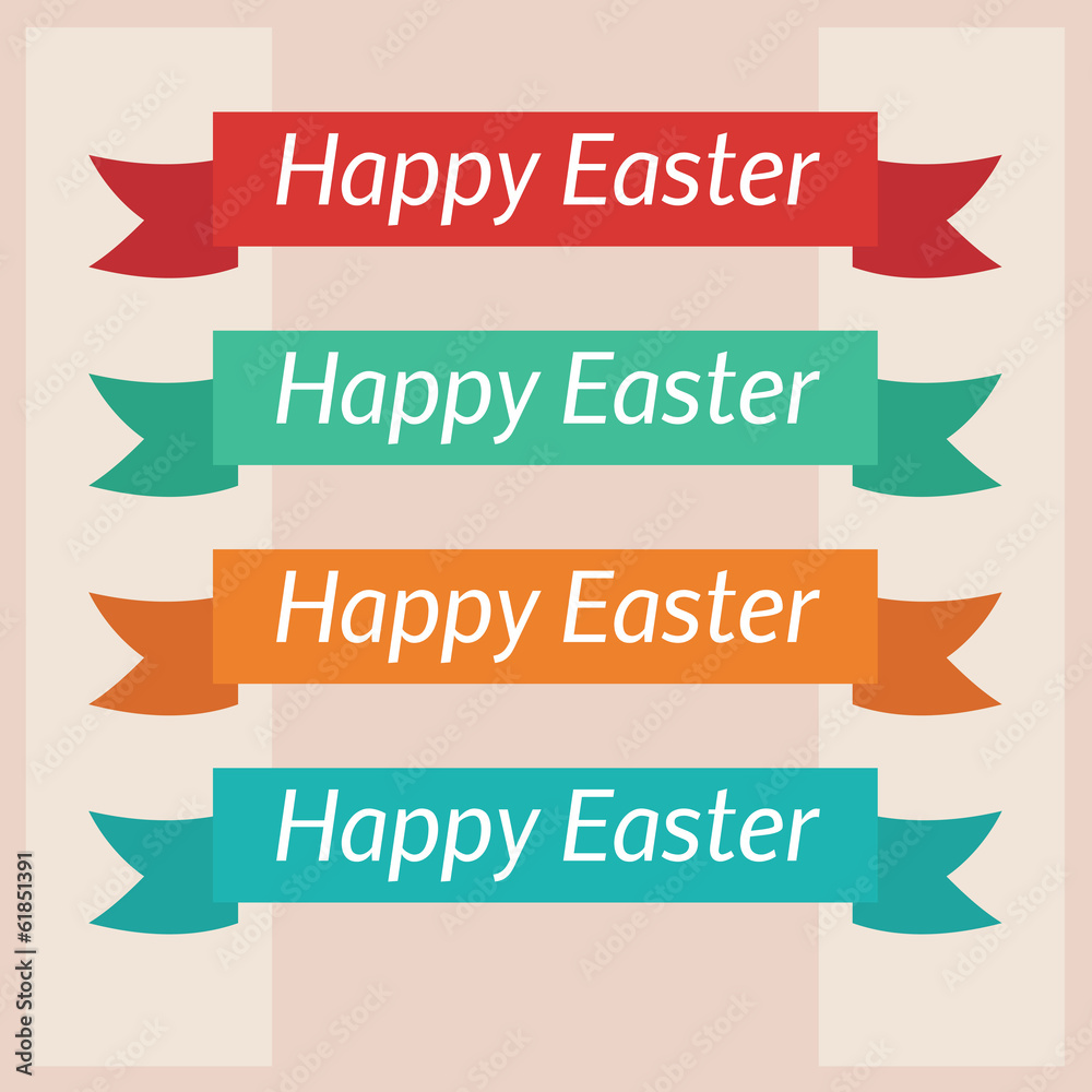 Happy Easter card template