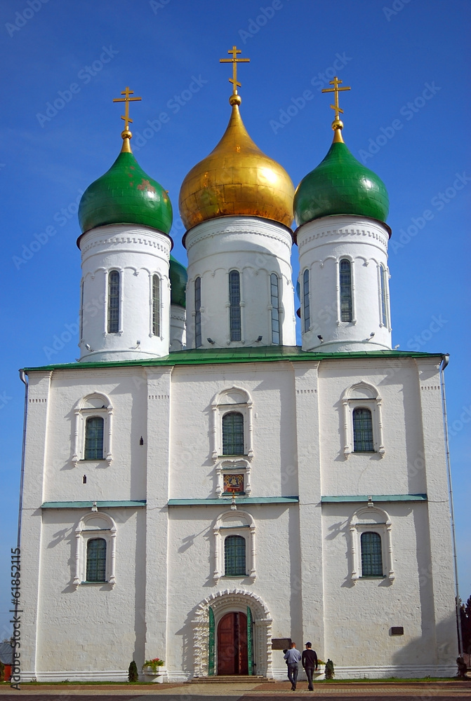 Fototapeta premium Old orthodox church. Kremlin in Kolomna, Russia