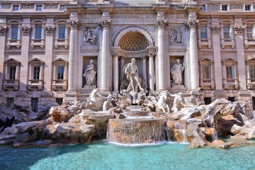 Acrylglasbilder Rom Trevi-Brunnen im Herzen Roms  © Tupungato