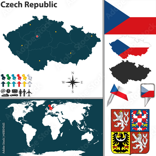 Map of Czech Republic
