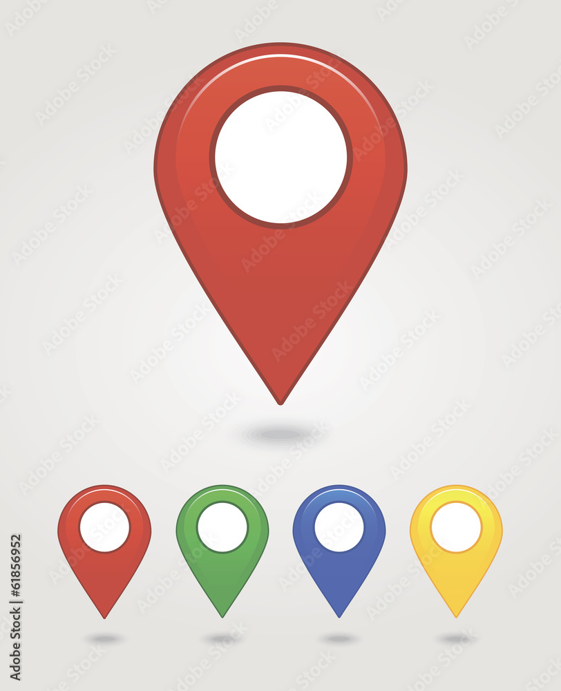 Naklejka premium Mapping pins icon