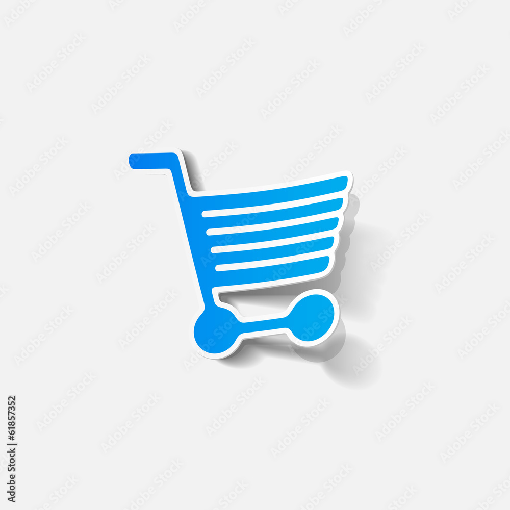 realistic design element: grocery cart realistic design element: grocery cart