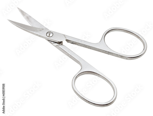 Bild auf Leinwand open nail scissors