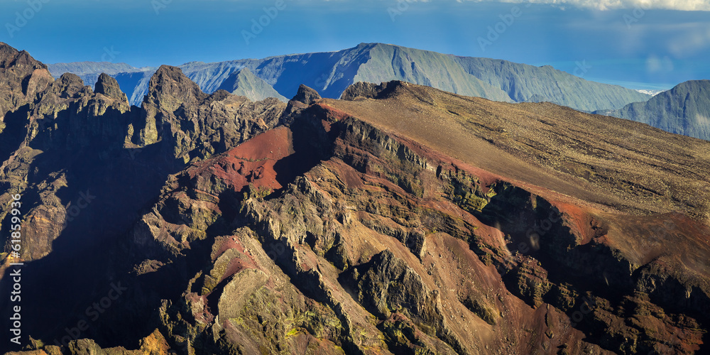 Naklejka premium Top of Piton des Neiges, La Réunion