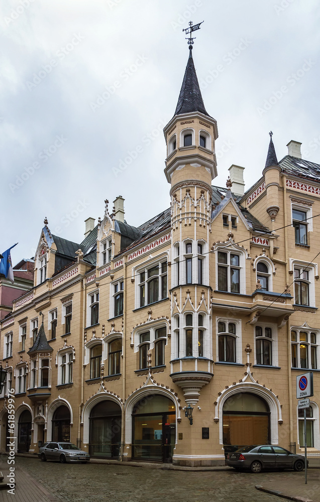 the House in the style of Art Nouveau, Riga