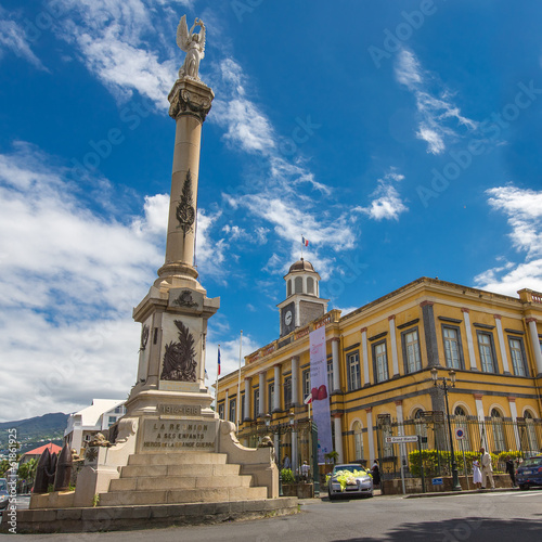 Monument aux Morts with Townhall, Saint-Denis, La Réunion