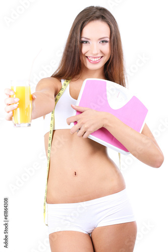 Beautiful girl with fresh j...
