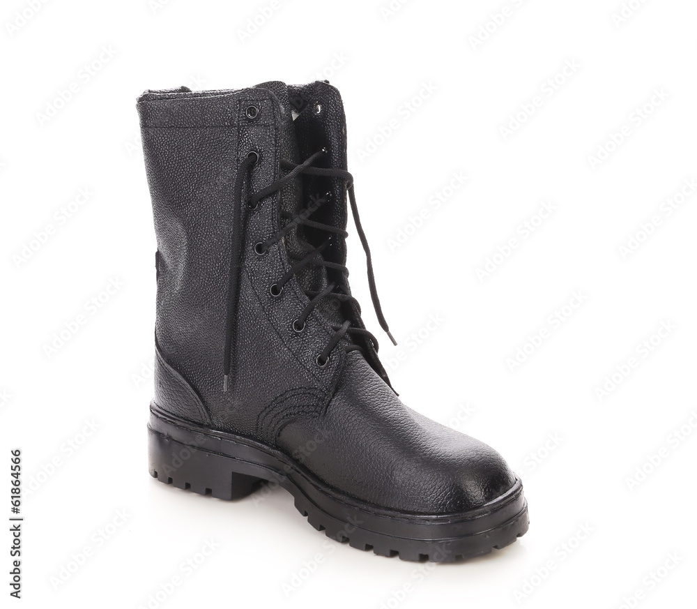 Black man's boot. Black man's boot.