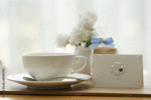 tea cup and flower